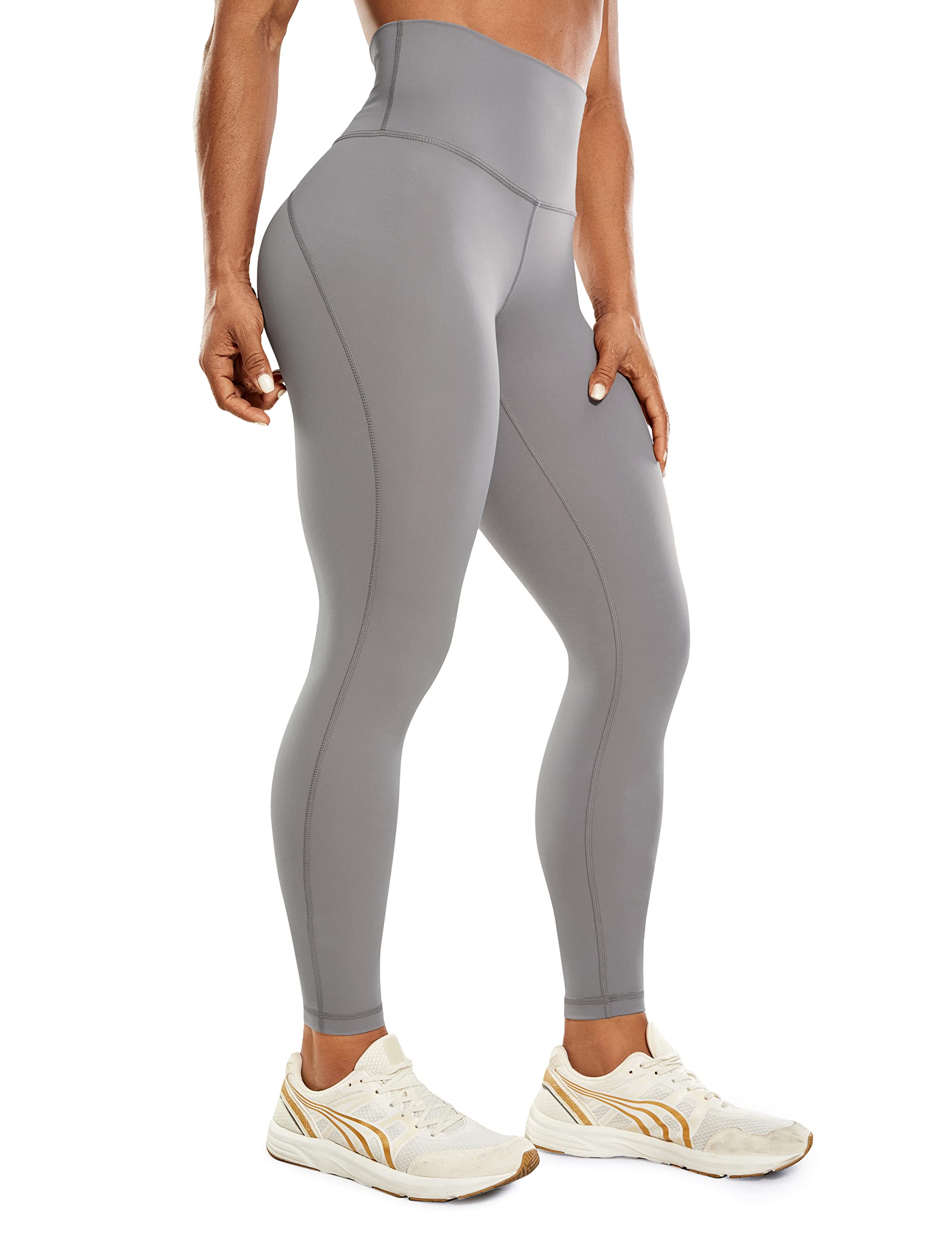 CRZ YOGA Women's Ulti-Dry High Waisted 7/8 Workout Leggings - 25'' Athletic Running Yoga Pants for Gym & Fitness | Perfect for Yoga, Running & Training