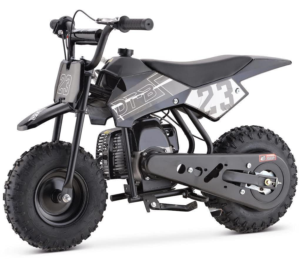 50cc Kids Pit Bike - Black 2-Stroke Gas Dirt Bike for Off-Road & Trail Riding | Youth Mini Motorcycle for Boys & Girls