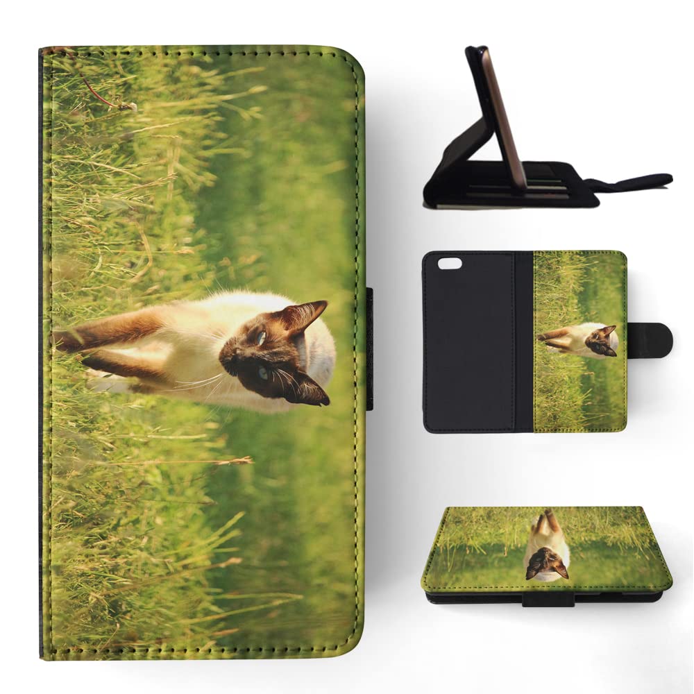 Siamese Cat 7 Flip Wallet Phone Case for Apple iPhone 6/6S - Stylish Protective Cover with Card Slots for Everyday Use & Travel