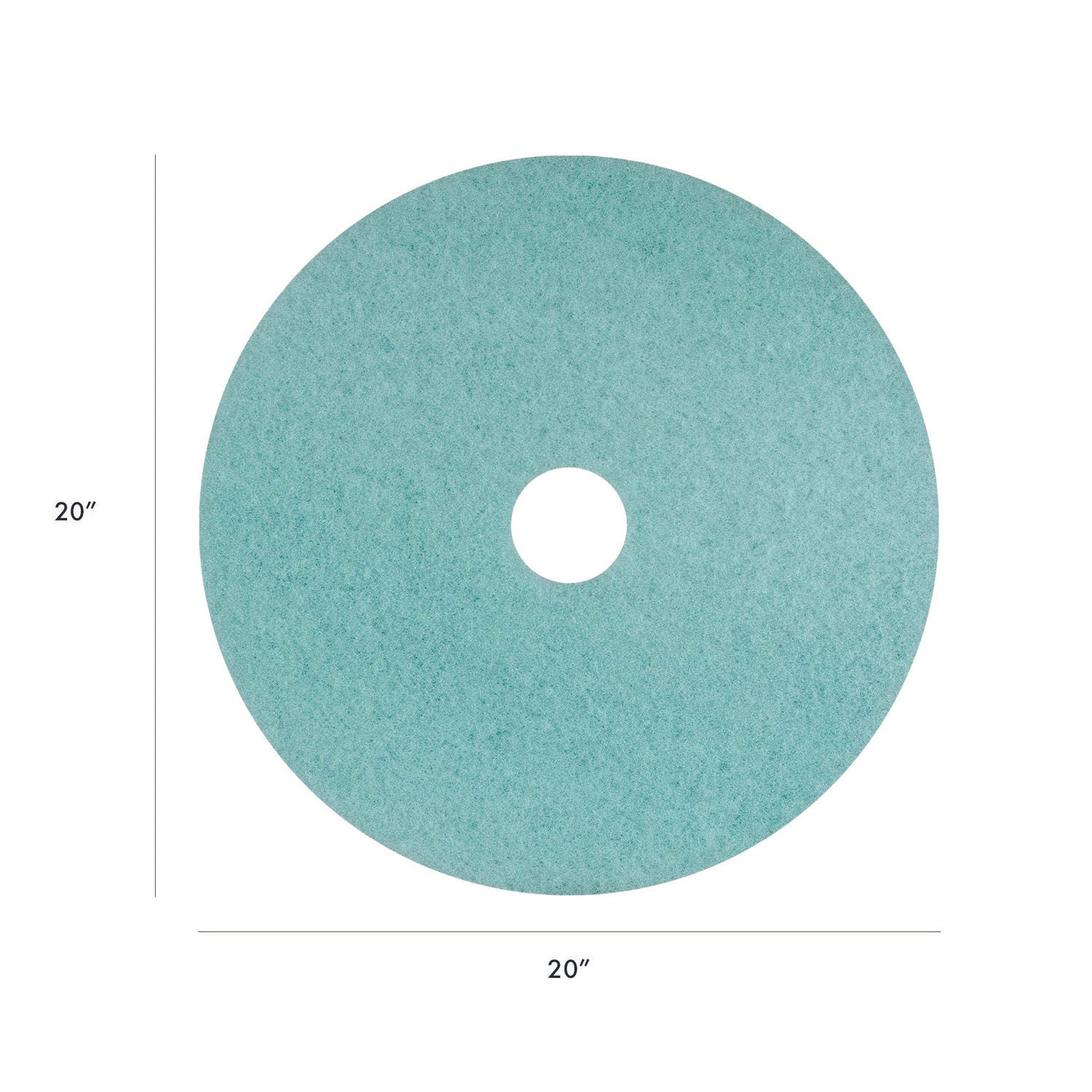 Americo® Luster Lite Burnishing Pads - 20 Inch Diameter Sky Blue Floor Polishing Pads (5-Pack) - Perfect for Marble, Concrete & Hardwood Floor Buffing & Shining
