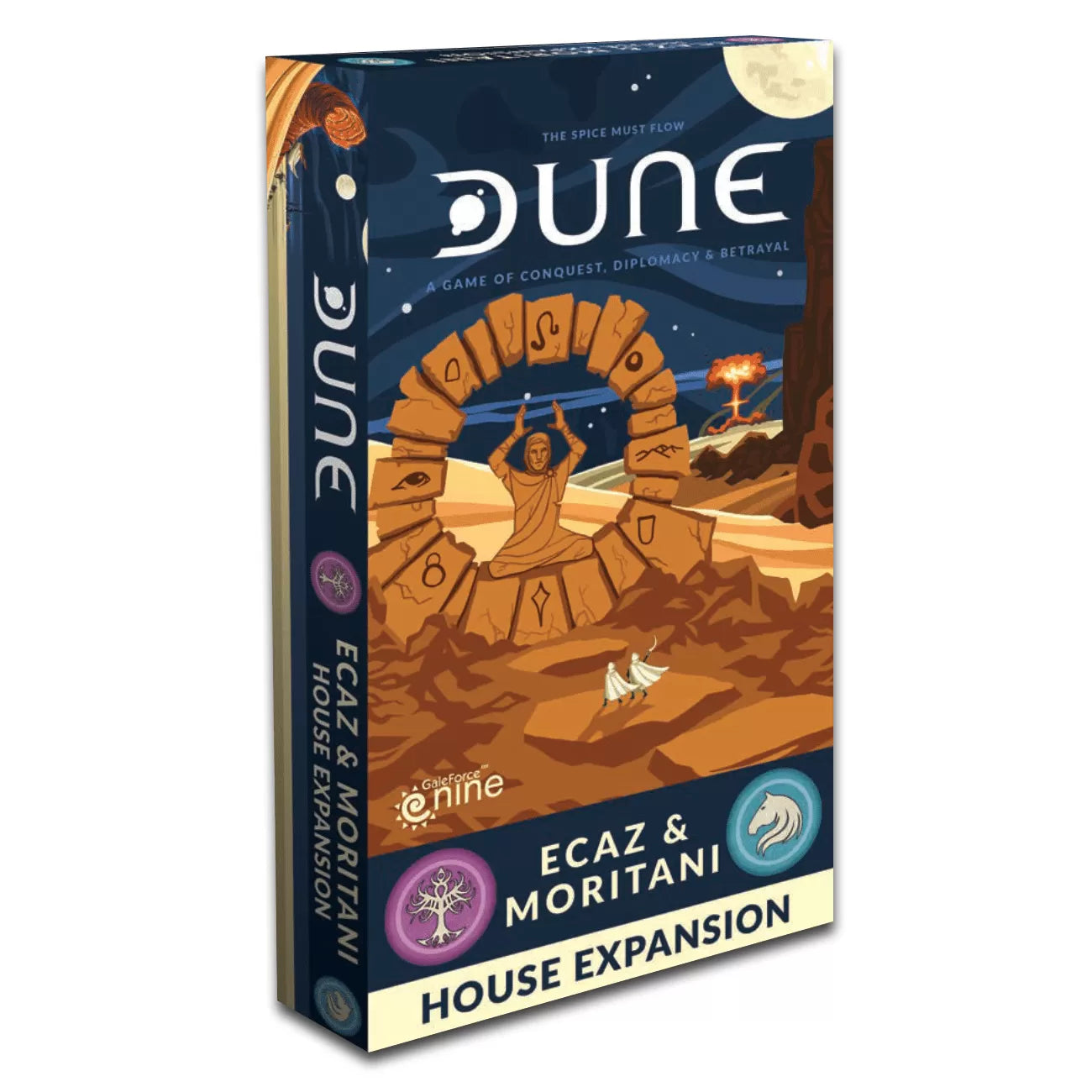 Dune Board Game Expansion: Ecaz & Moritani House - Strategy Game for Adults & Teens - Perfect for Game Nights & Dune Universe Fans