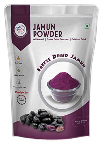 Freeze Dried Black Jamun Fruit Powder 250g - Healthy Vegan Snack for Kids & Adults | Camping, Hiking & Survival Food | Gluten-Free Dehydrated Fruit Powder for Smoothies, Baking & Yogurt Toppings