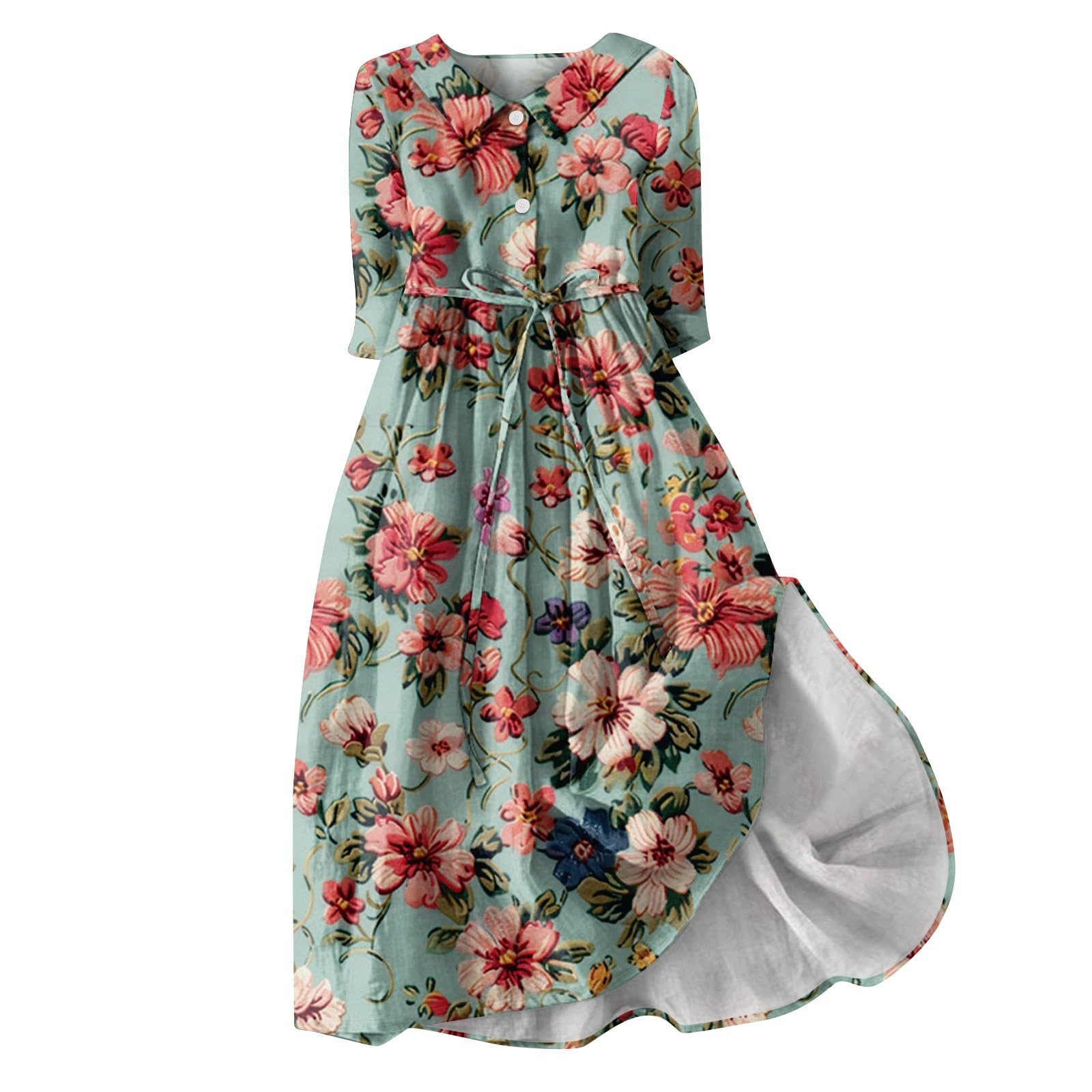 2024 Plus Size Boho Floral Wedding Dress - Long Flowy A-Line Formal Gown for Women in Lavender | Perfect for Summer Spring Weddings, Beach Vacations & Special Occasions