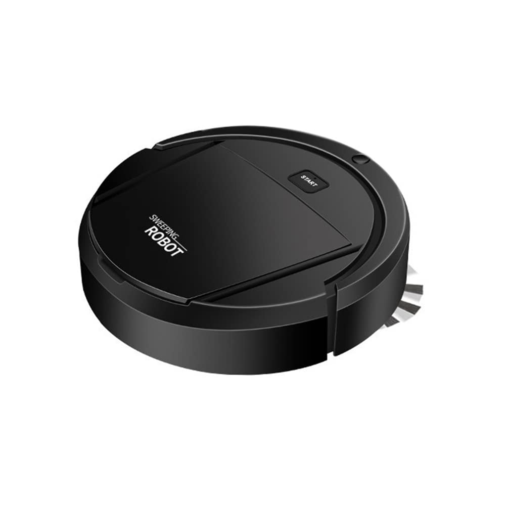 Yepar Robot Vacuum Cleaner - Smart Silent 3-in-1 Sweeping, Mopping & Vacuuming Robot with Strong Suction - Perfect for Hardwood Floors, Carpets & Pet Hair Cleaning (Black)