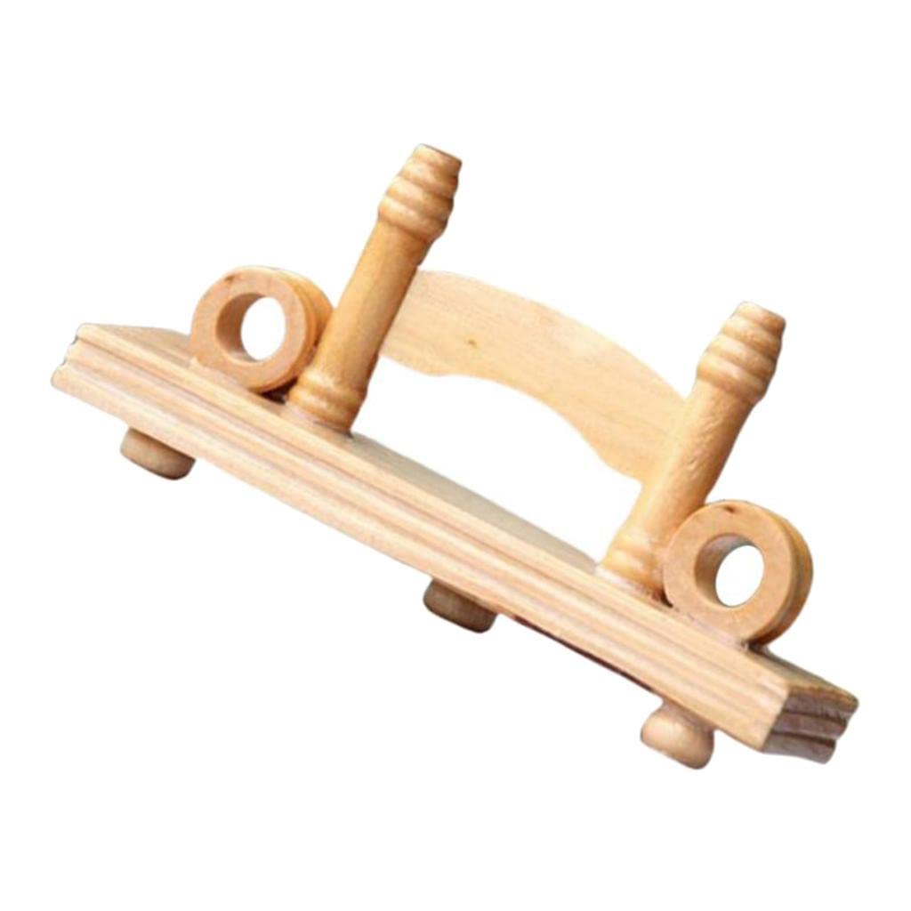 Chinese Spanish Wood Folding Fan Display Stand - Hand Fan Holder for Home Decor
