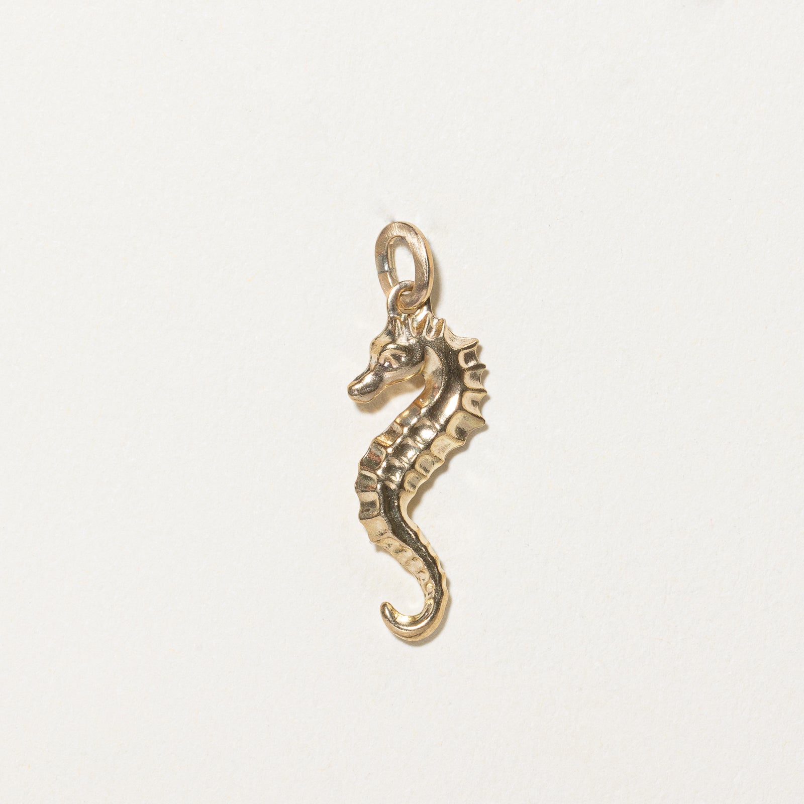8K Yellow Gold Seahorse Charm Pendant - Elegant Jewelry Gift for Women, Perfect for Necklaces & Bracelets | Birthday, Anniversary, Valentine's Day