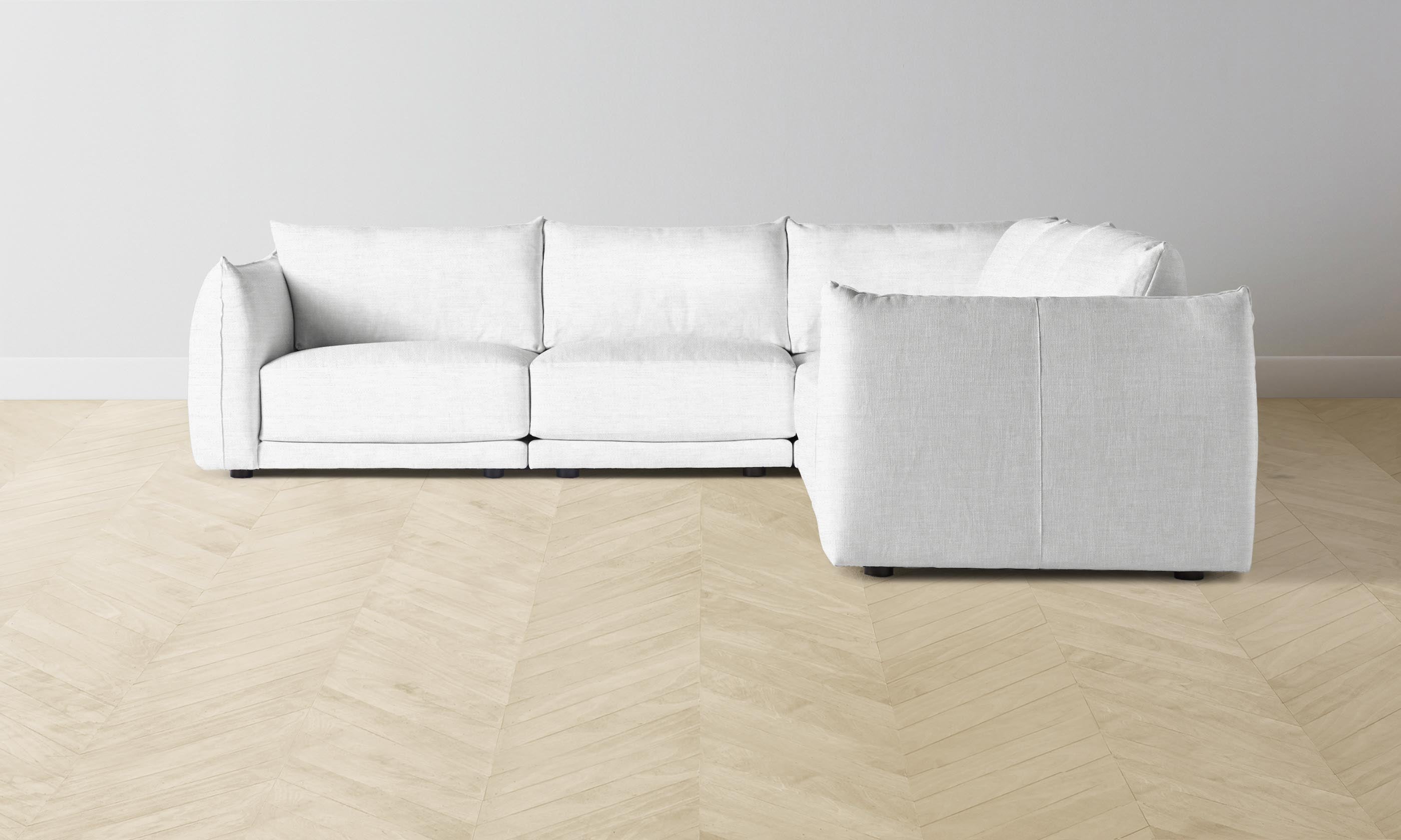 The Jones Modular Sectional Sofa - Performance Woven Chenille Fabric for Living Room, Lounge & Entertainment Spaces