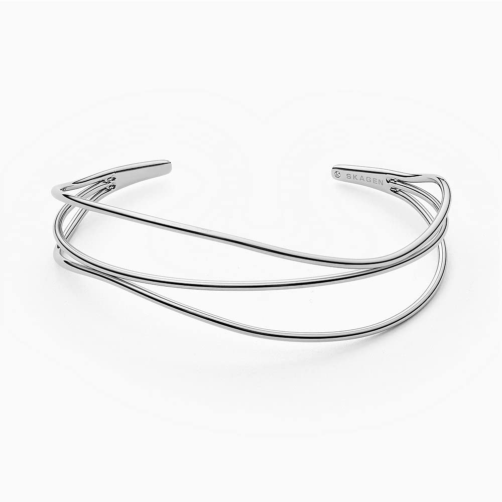 Skagen Women's Bracelet & Earring Set - Stainless Steel Minimalist Jewelry for Everyday Wear | SKJ1124040 Bracelet & SKJ1057040 Earrings | Perfect for Office, Date Night & Gifts
