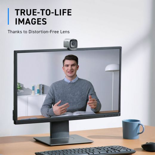 Anker PowerConf C202 1080p HD Webcam with Noise Reduction Mic - Perfect for Video Conferencing, Online Classes & Streaming