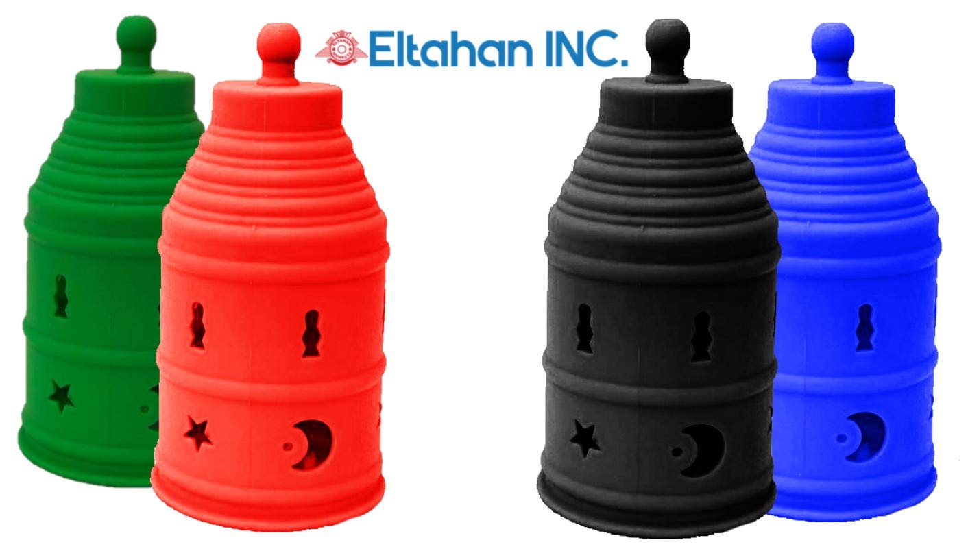 Heat-Resistant Silicone Wind Cover - Washable, Multi-Color (Black) for Camping, Hiking & Outdoor Cooking Accessories