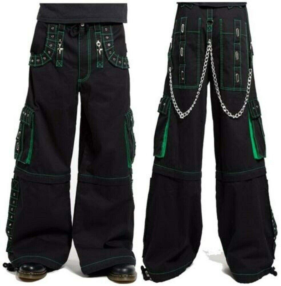 Gothic Bondage Pants for Men - Punk Rock Emo Cargo Shorts | Alternative Streetwear for Concerts, Halloween & Gothic Fashion