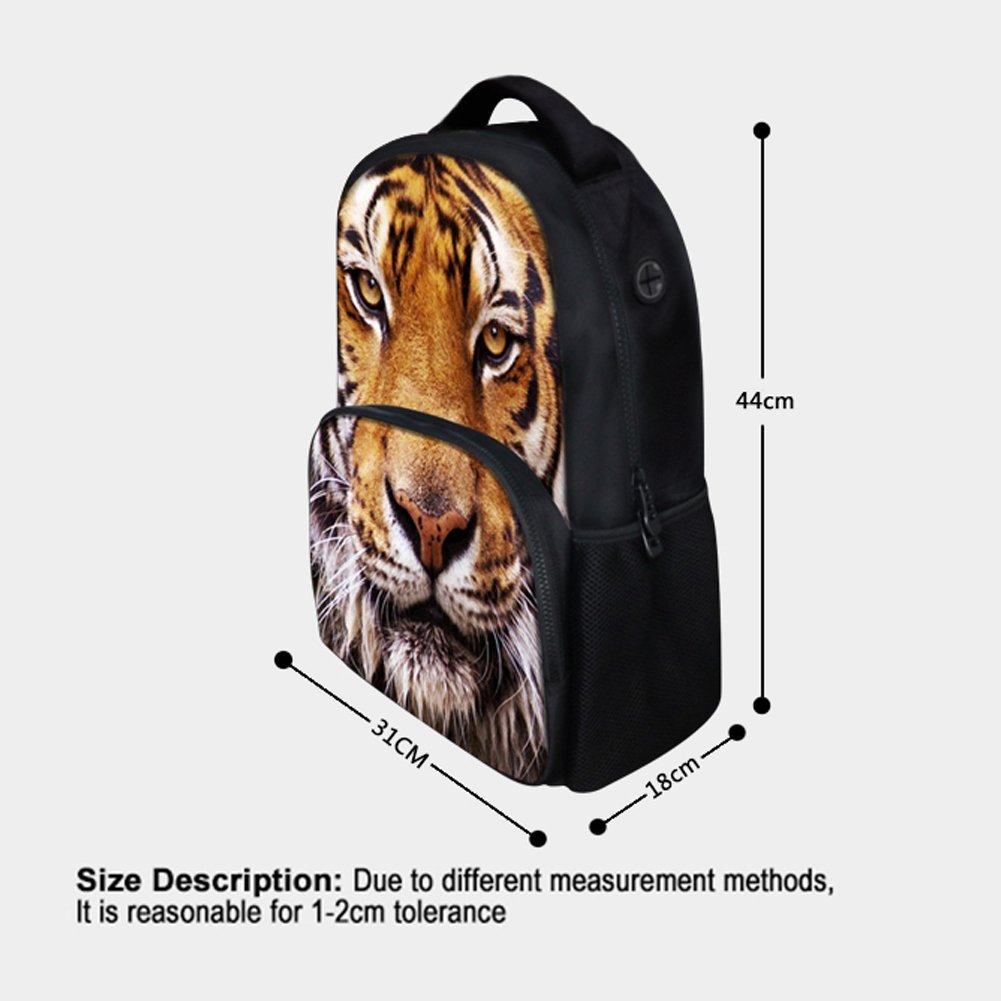 HW Animal School Backpack for Kids - 17 Inch Laptop Bag for College & Teens - Daily Use & Travel