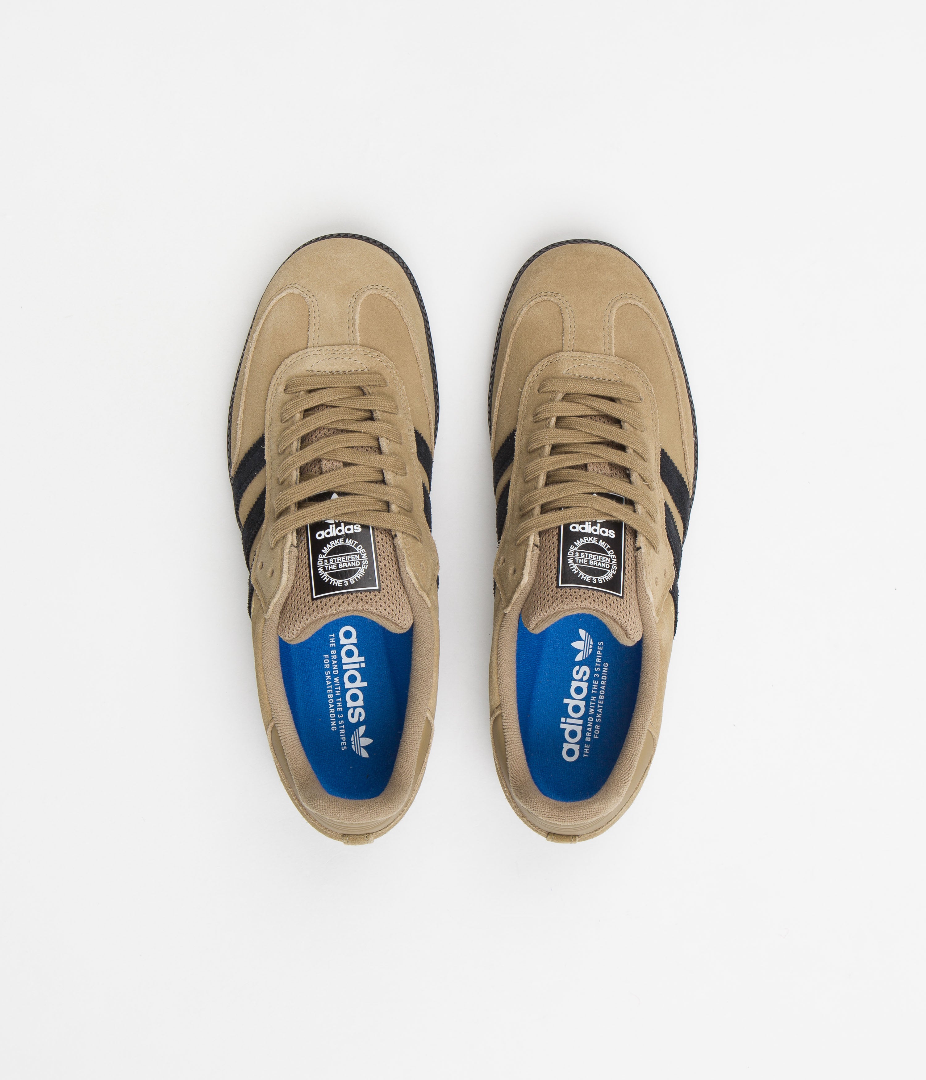 Adidas Samba ADV Sneakers - Cardboard/Core Black/Bluebird - Classic Comfortable Lifestyle Shoes for Men & Women | Perfect for Casual Wear, Street Style & Everyday Fashion