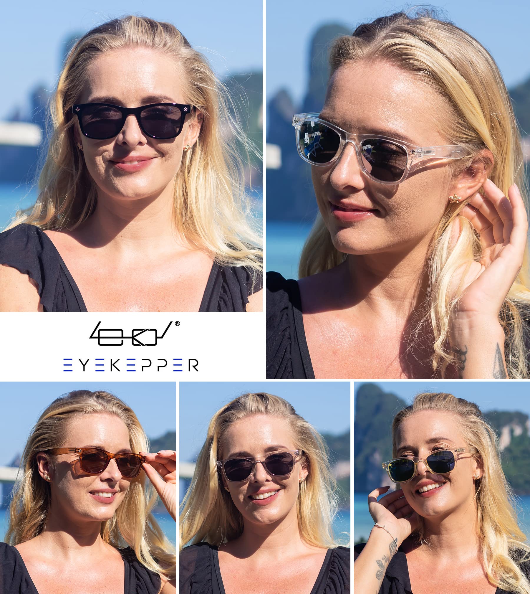 Eyekepper Classic Bifocal Sunglasses for Women - 5 Pack Polarized Reading Sunglasses with UV Protection - Perfect for Driving, Reading & Outdoor Activities