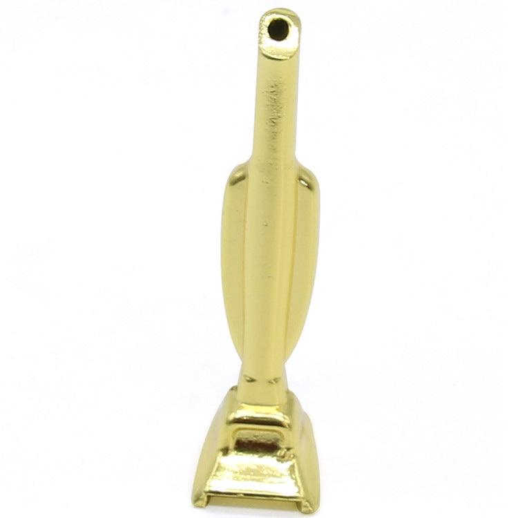 Little Golden Man Mini Cup Pipe 60MM - Zinc Alloy Tobacco Smoking Pipe for Adults - Portable & Durable Design for Outdoor Travel, Camping & Relaxation