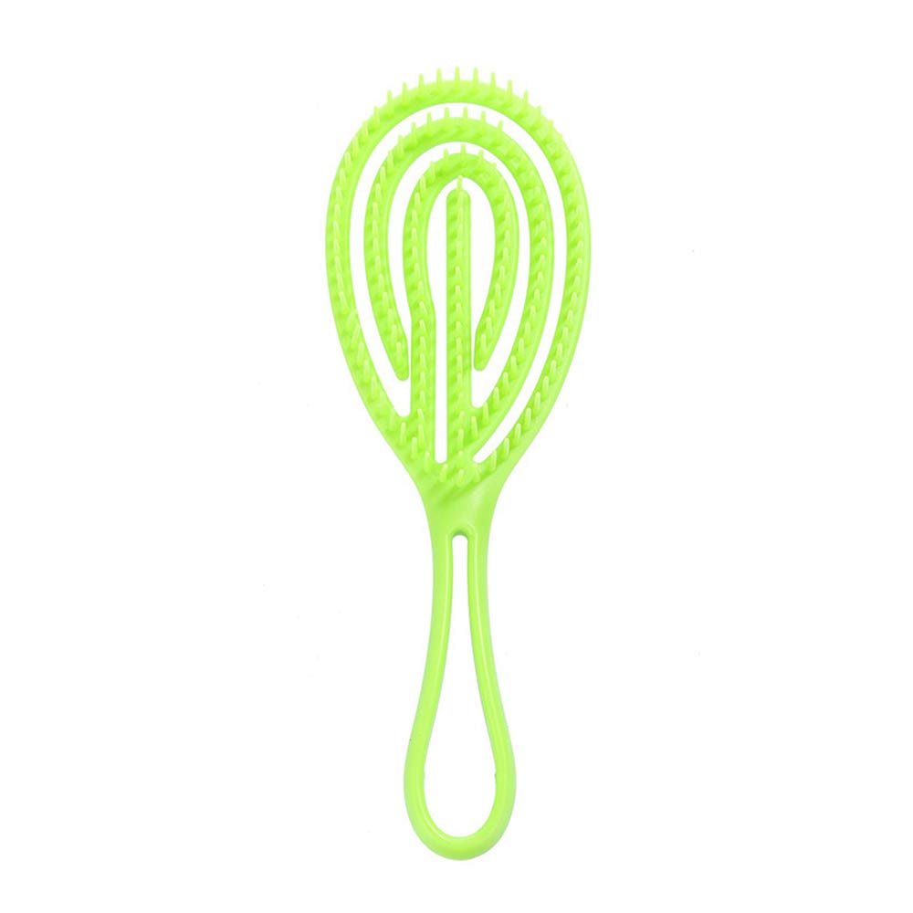 Bubbyleyy Hair Comb for Scalp Massage - Wet & Curly Hair Styling Brush for Women - Detangling & Gentle Scalp Care - Perfect for Shower, Salon & Home Use (Green)