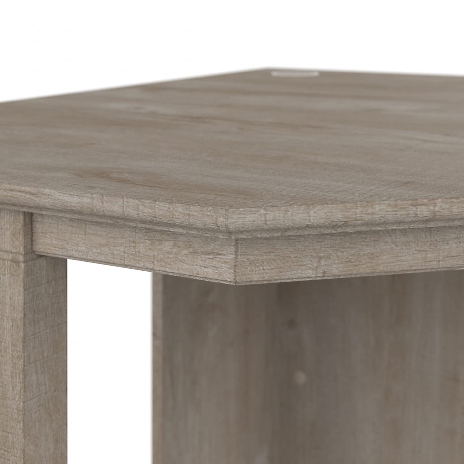 Bush Furniture Key West Small Corner Desk in Washed Gray - Compact Home Office Desk for Small Spaces, Perfect for Bedroom, Dorm or Apartment Workspace