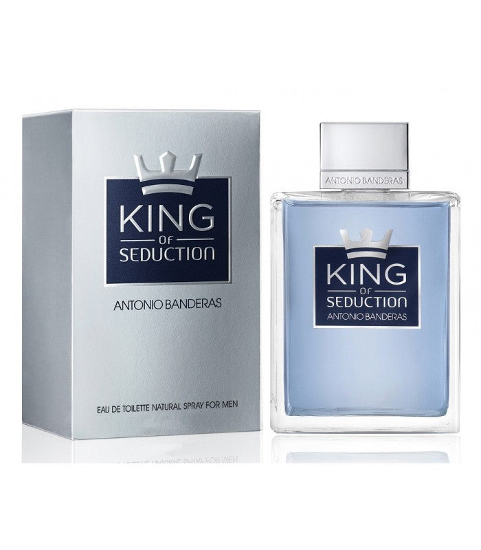 Antonio Banderas King of Seduction Eau de Toilette Spray for Men - Long-Lasting Fragrance for Date Night & Special Occasions