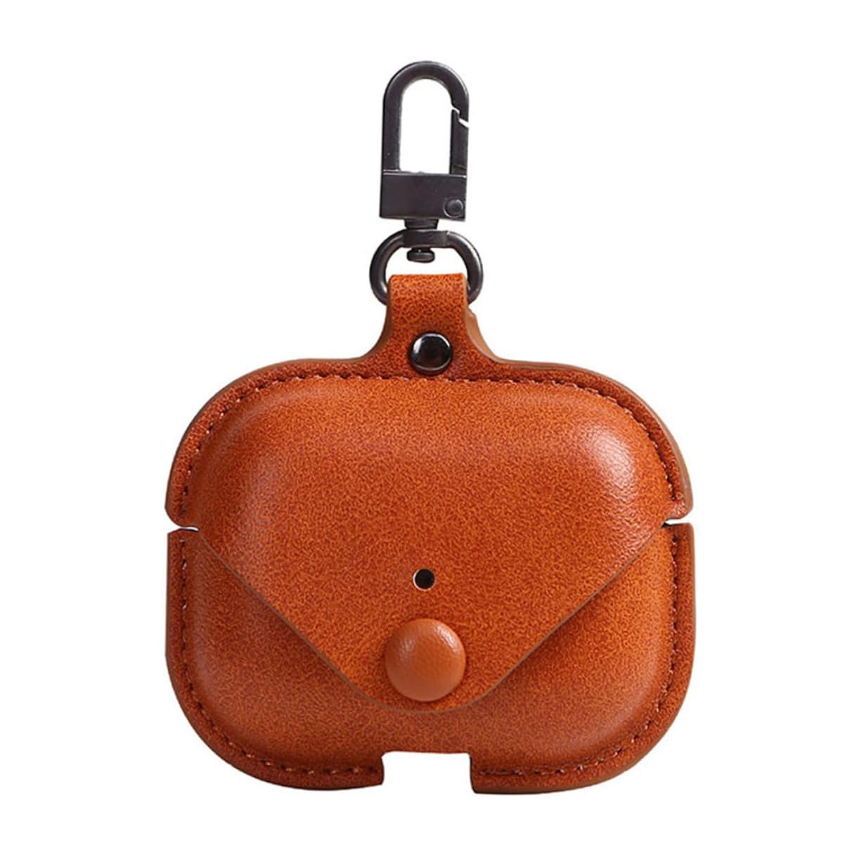 Premium Leather Earphone Case Cover for Wireless Earbuds - Key Holder & Protective Pouch for AirPods Pro/AirPods 3/AirPods 2 - Perfect for Travel, Gym & Daily Commute