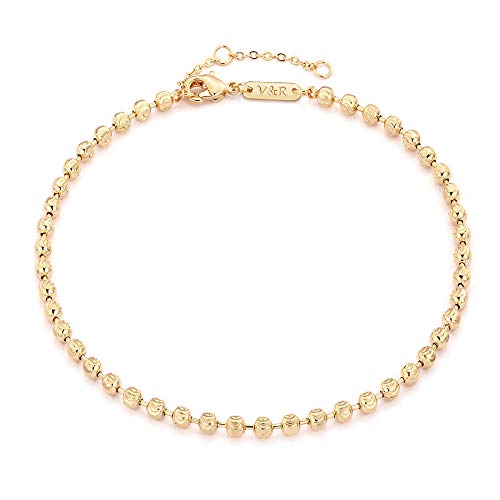 gold carved bead