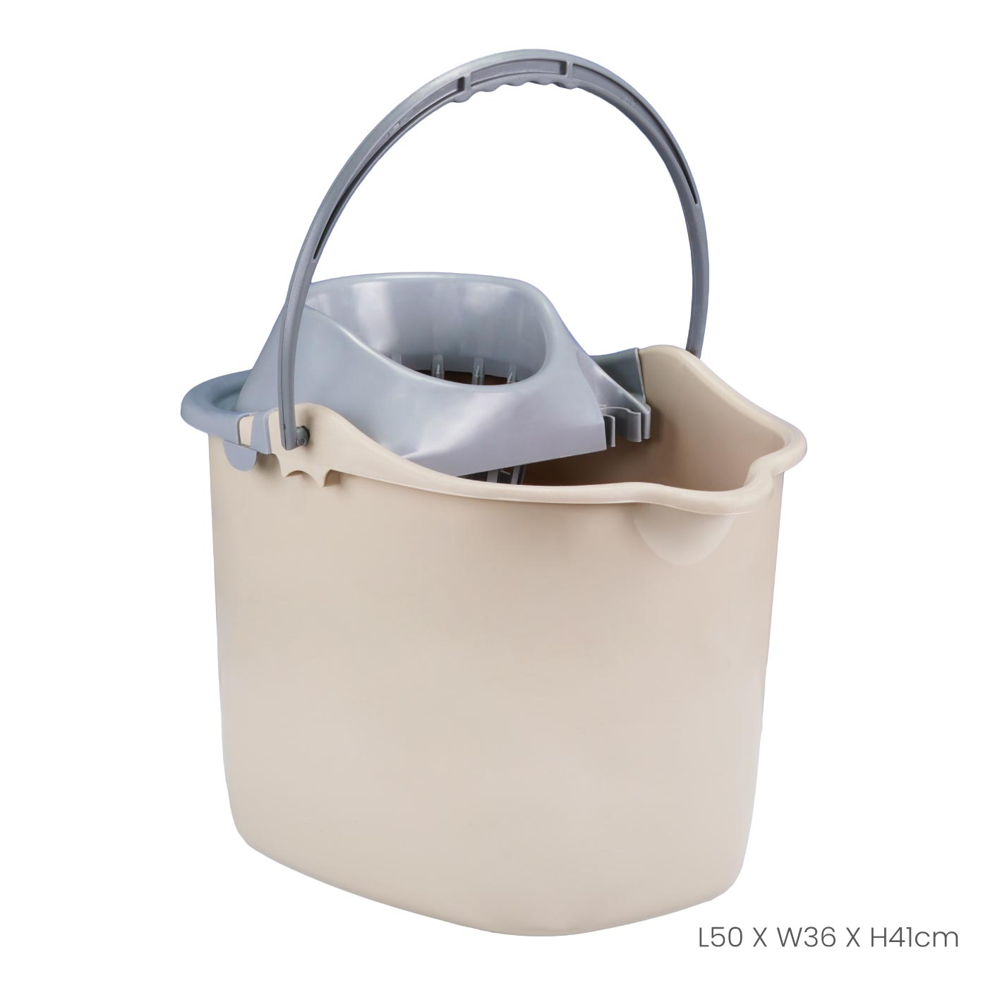 MOTON Mop Bucket with Wheels (7008) - Heavy Duty Rolling Mop Pail for Easy Floor Cleaning at Home, Office, or Commercial Use