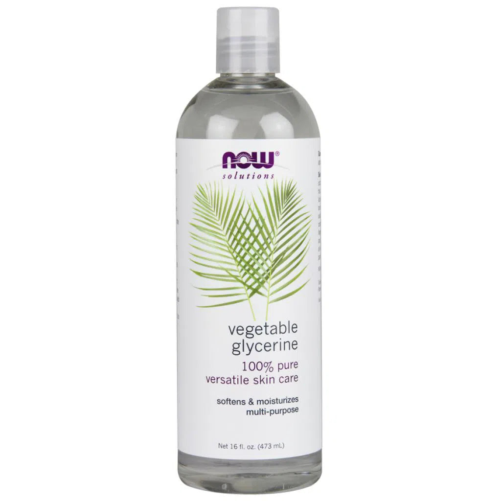 NOW Solutions Vegetable Glycerine - 16 oz, 100% Pure USP Grade, Vegan & Non-GMO - Perfect for DIY Skincare, Soap Making & Hair Care
