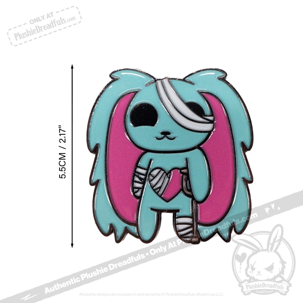 Plushie Dreadfuls 2-Inch Enamel Pin - Cute Kawaii Collectible for Backpacks, Jackets & Accessories