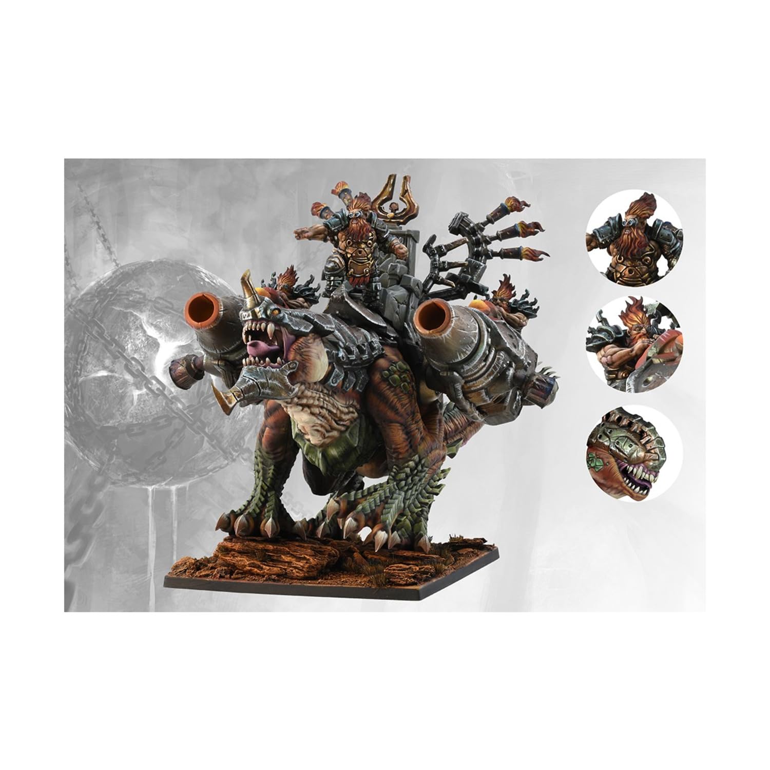 Para Bellum Wargames Conquest: Dweghom - Hellbringer Drake Miniature | Tabletop Strategy Game | Fantasy Battle Scenes & Collectible Figurine