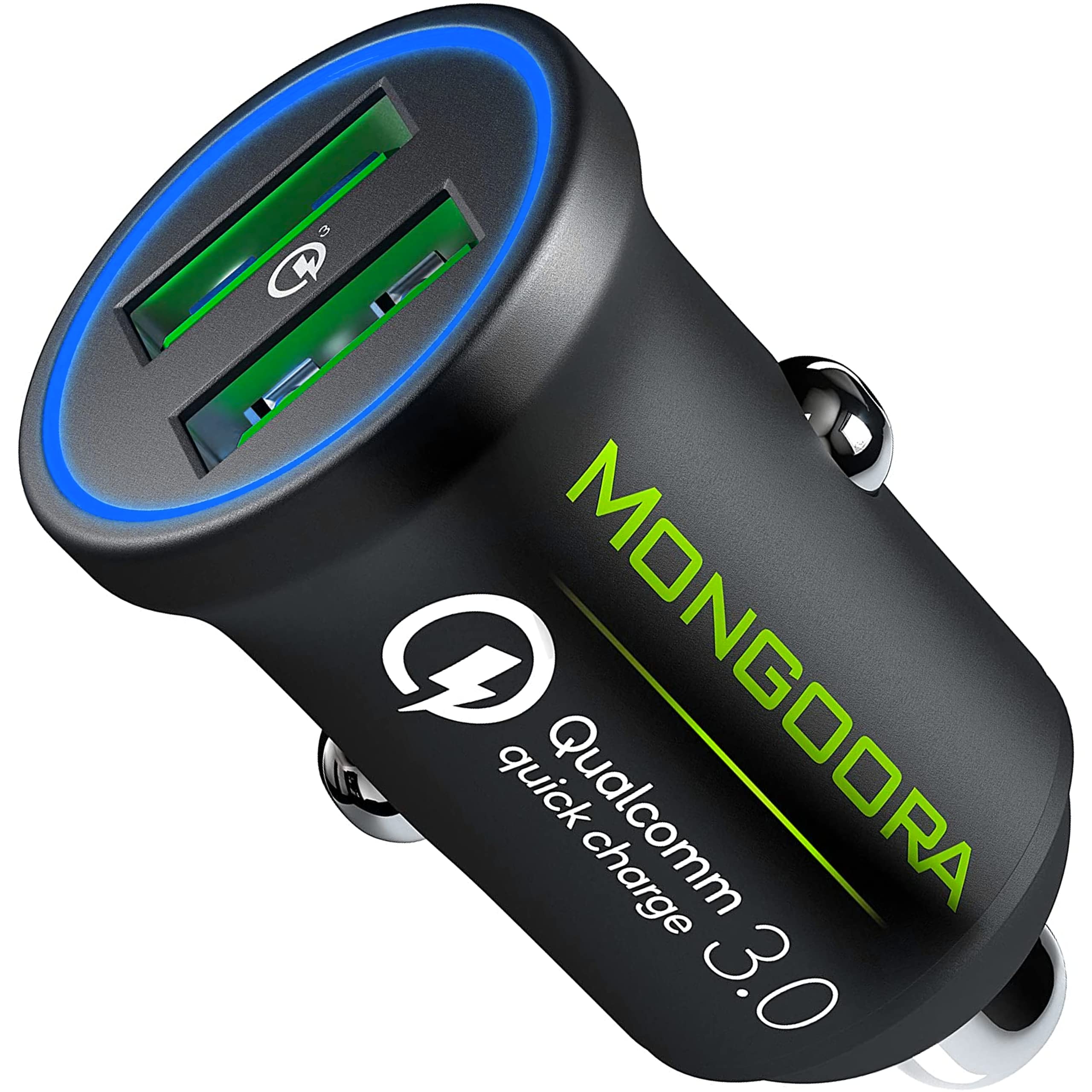 Premium Metal Car Charger Adapter with Dual USB Ports & Fast Charging - Compatible with iPhone, iPad, Samsung Galaxy - Perfect for Road Trips, Commuting & Travel Accessories
