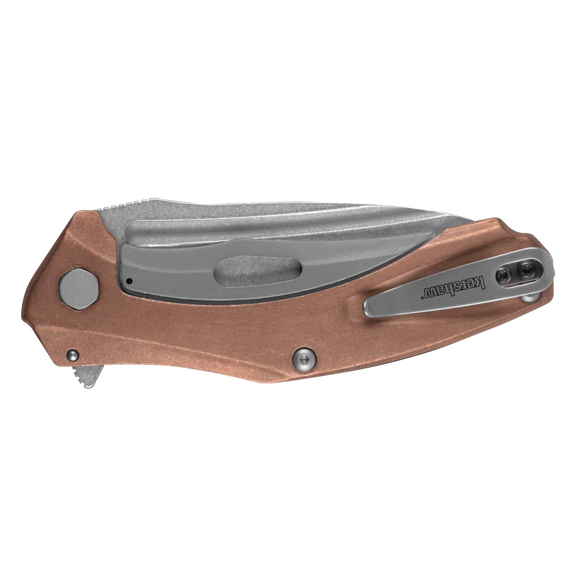 Kershaw Natrix Folding Pocket Knife - Drop Point Blade, Sub Frame Lock, KVT Ball Bearing Opening - EDC, Camping, Hiking & Outdoor Survival Gear