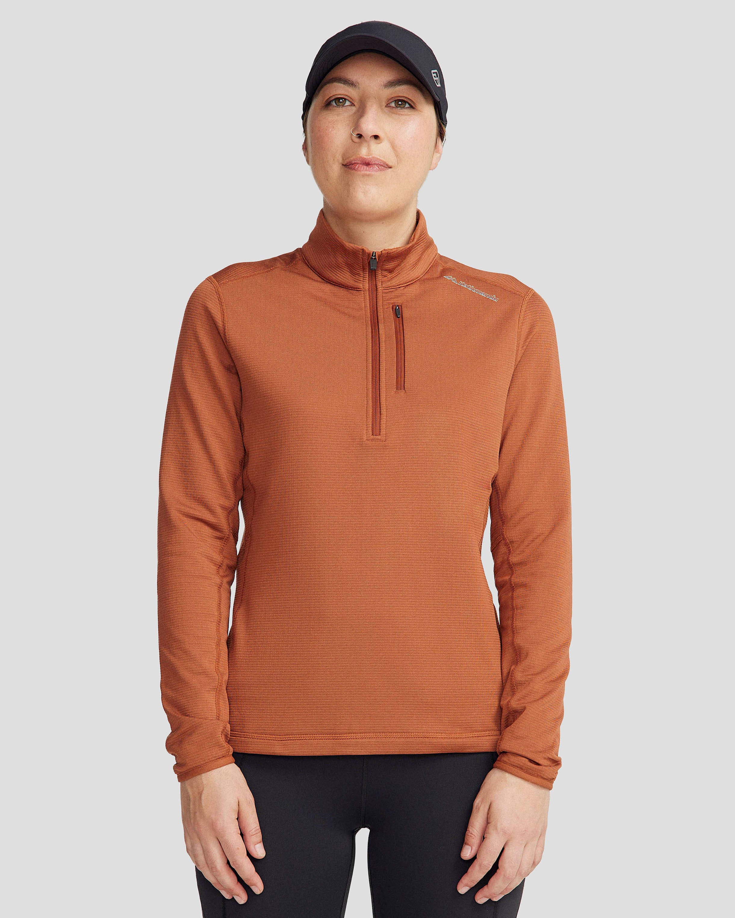 Women's Seeker Fleece ¼ Zip Pullover - Soft Thermal Jacket for Hiking & Outdoor Activities | Woodsy Color | Perfect for Camping, Travel & Winter Adventures