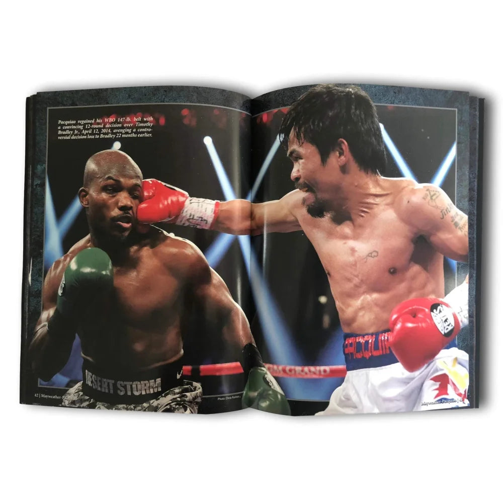 Floyd Mayweather Jr vs. Manny Pacquiao Signed Official Fight Program with JSA COA - Authentic Boxing Memorabilia for Collectors & Sports Fans