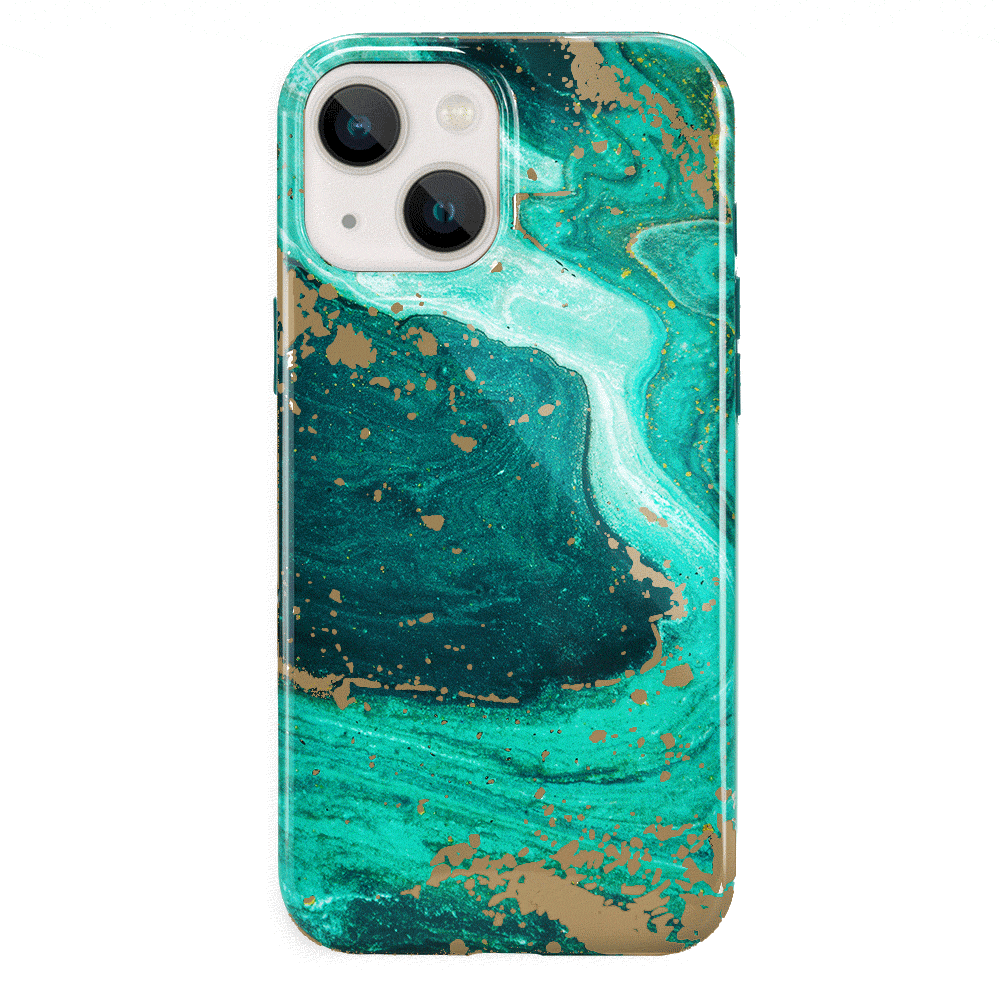 Premium Emerald Marble iPhone Case - Elegant Protective Cover for iPhone [Model] - Perfect for Daily Use, Travel & Gifting