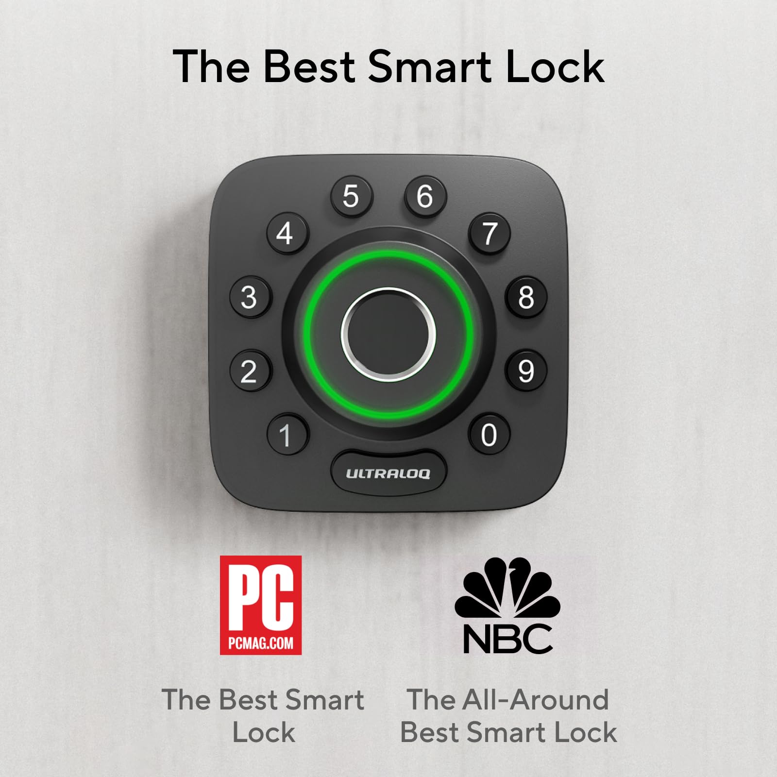 Ultraloq U-Bolt Pro Smart Lock - Keyless Entry Bluetooth Fingerprint Door Lock with Anti-Peep Keypad & Auto Unlock | IP65 Waterproof Smart Deadbolt for Front Door Security | Perfect for Homes, Apartments & Vacation Rentals