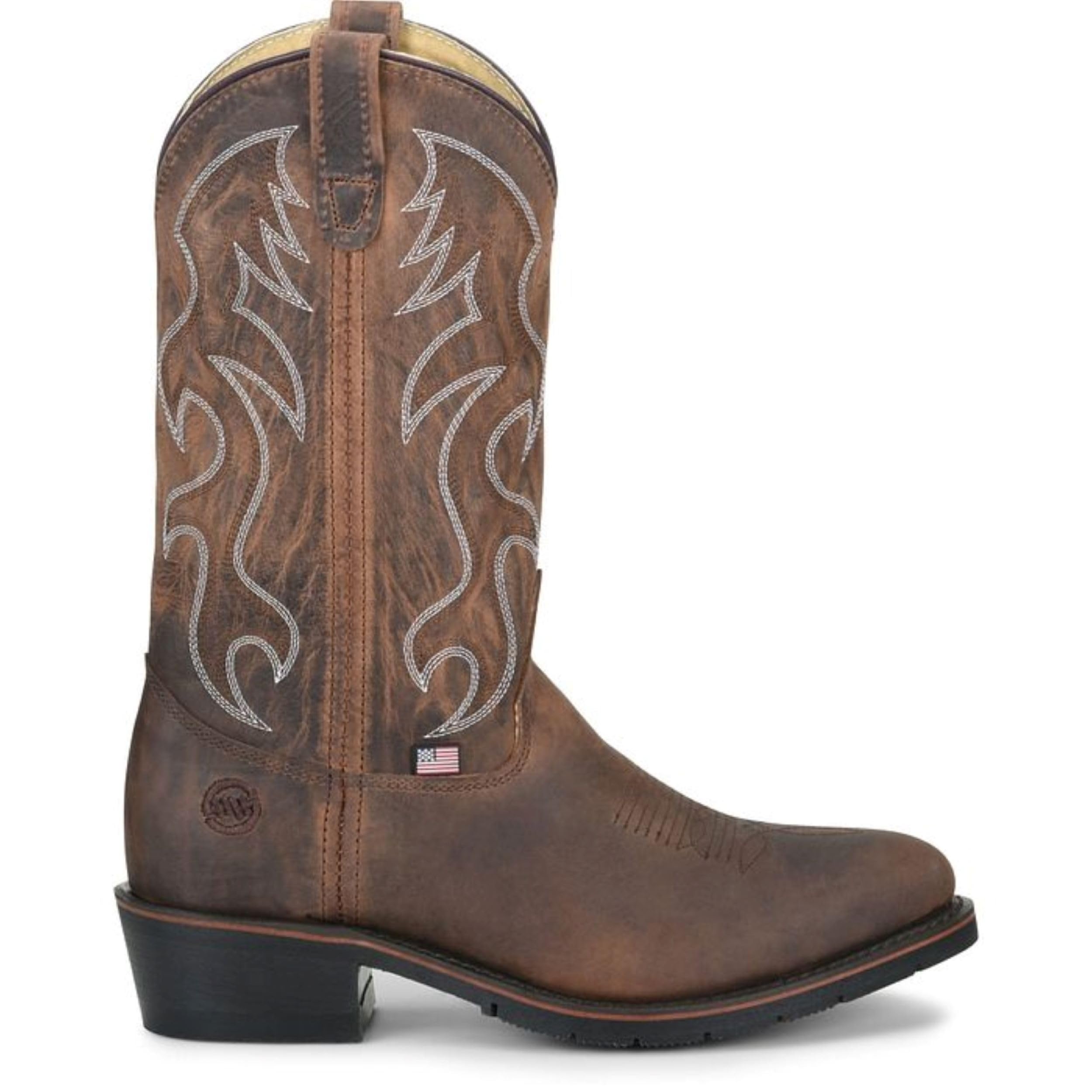 Men's Double-H Robert Steel Toe Work Boots - Leather Lined with PermaFresh Cushioned Insole, Oil-Resistant AG7 Heel Outsole | Made in USA | Durable Safety Footwear for Construction, Warehouse & Industrial Work