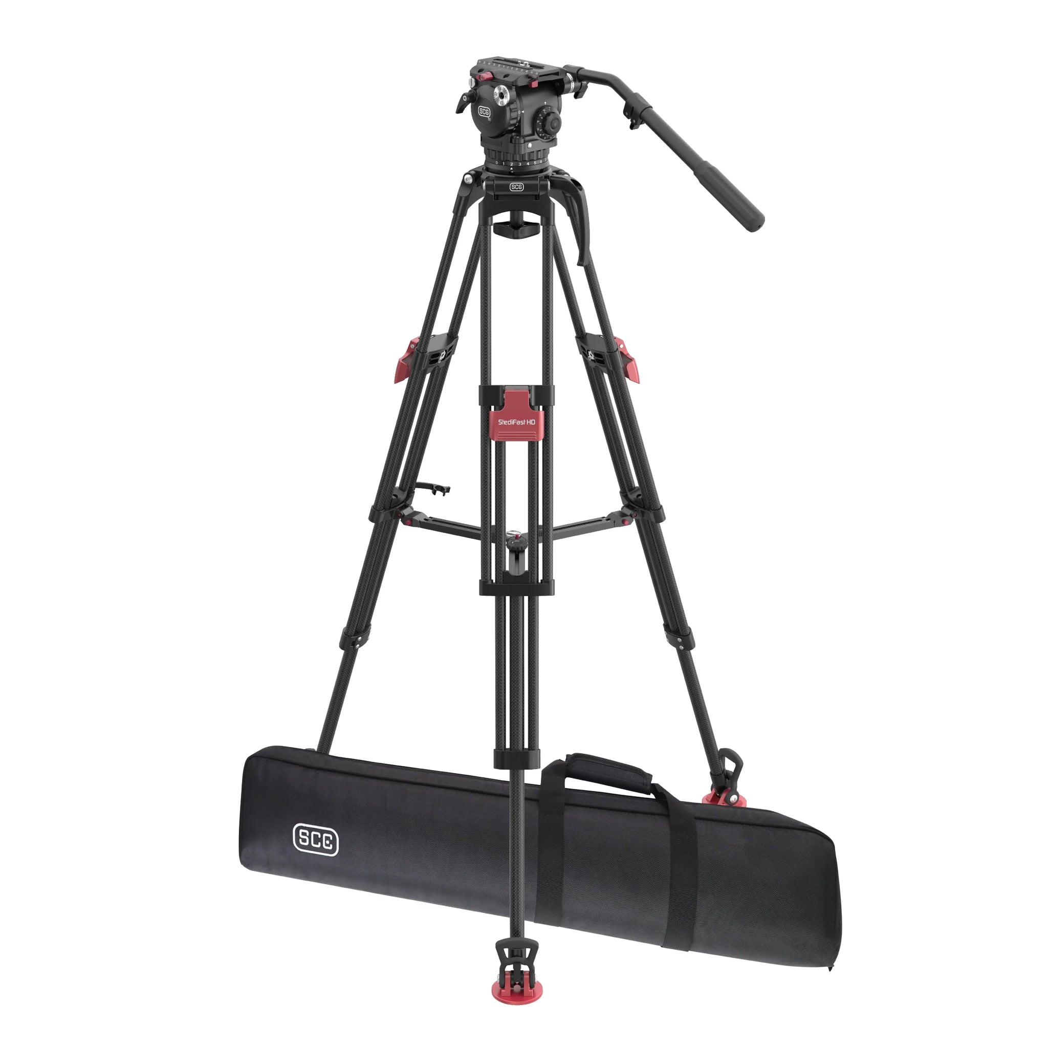 SCG T16 StediFast HD Professional Tripod System - Lightweight Aluminum Camera Tripod for DSLR, Video & Photography - Perfect for Travel, Vlogging & Outdoor Shoots