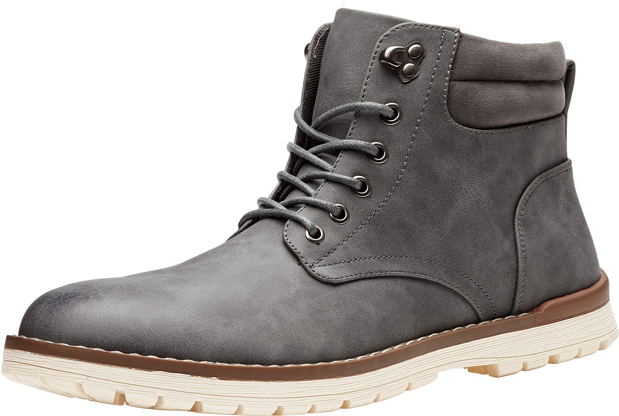Vostey Men's Casual Motorcycle Combat Ankle Dress Boots - Stylish & Durable Footwear for Outdoor Adventures, Riding & Everyday Wear