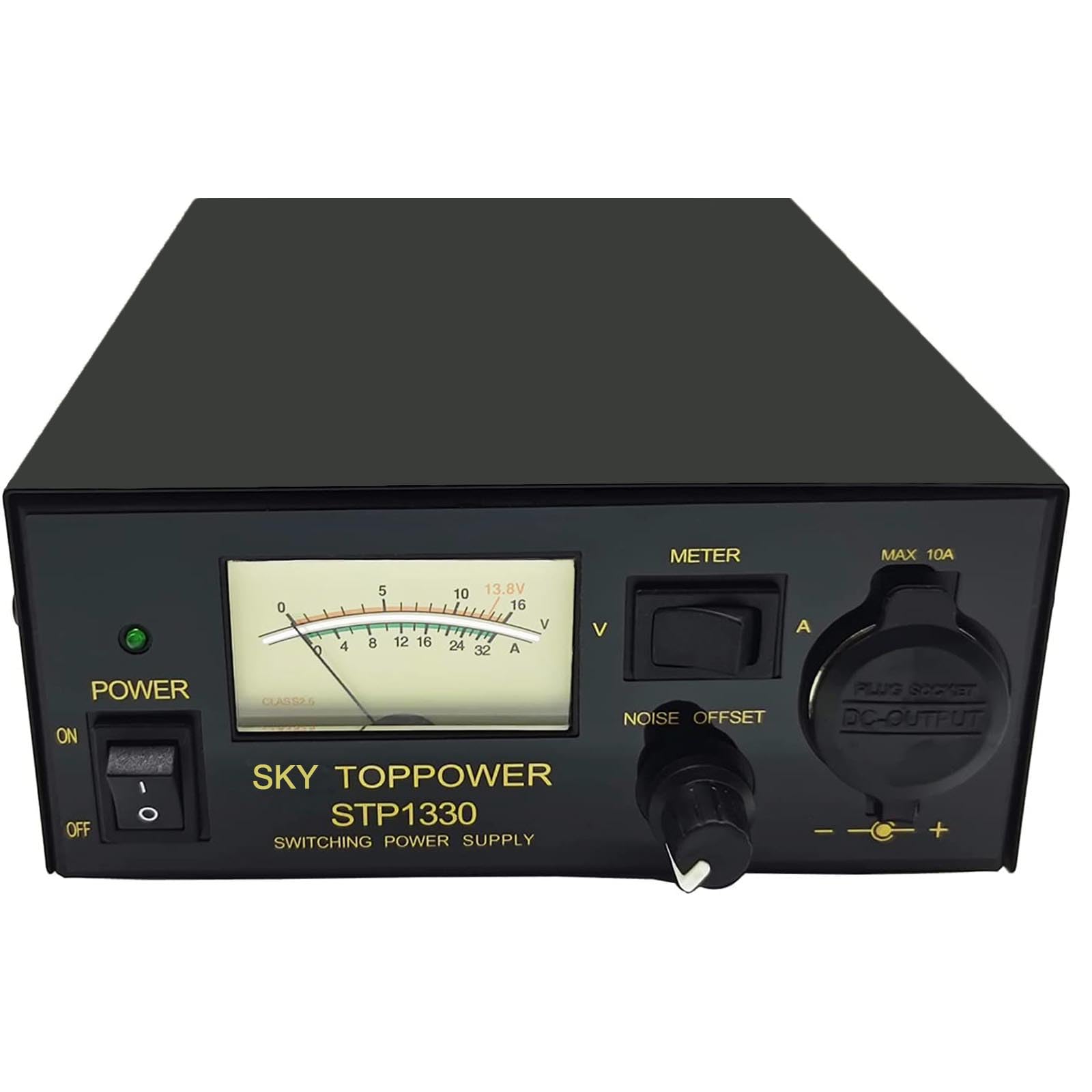 13.8V 30A DC Power Supply - Regulated Benchtop AC to DC Converter with Cooling Fan & Cigarette Lighter Socket for HAM Radio, CB Radio, Car Audio, Home Lab & Electronics Testing | Stable Power Source for Amateur Radio Operators & DIY Projects