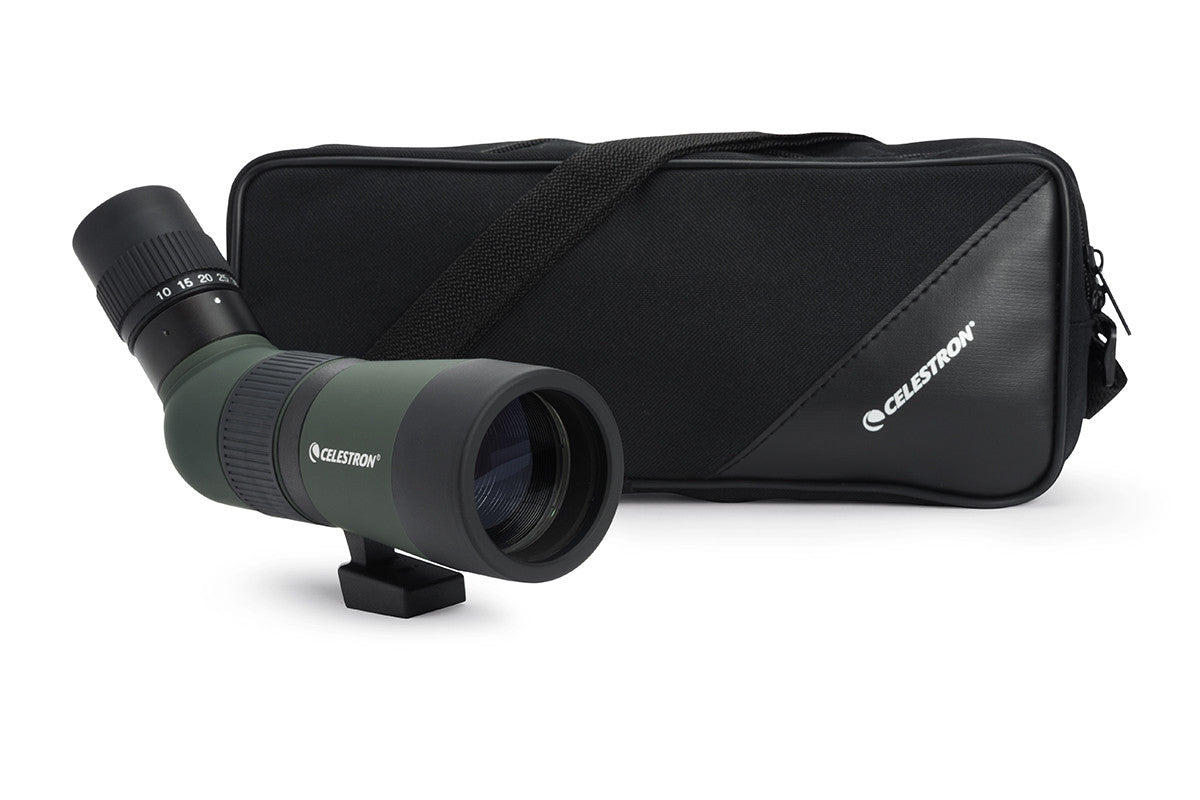 LandScout 10-30x50mm Angled Zoom Spotting Scope with Tabletop Tripod - Perfect for Bird Watching, Hunting, and Outdoor Adventures