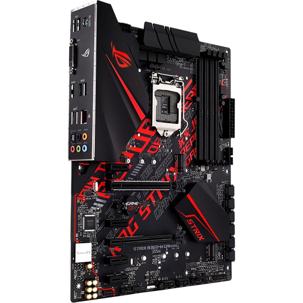 ASUS ROG STRIX B360-H Gaming Motherboard - LGA 1151 Socket, Intel 300 Series Chipset for High Performance PC Builds | Perfect for Gaming Rigs, Streaming Setups & Content Creation Workstations