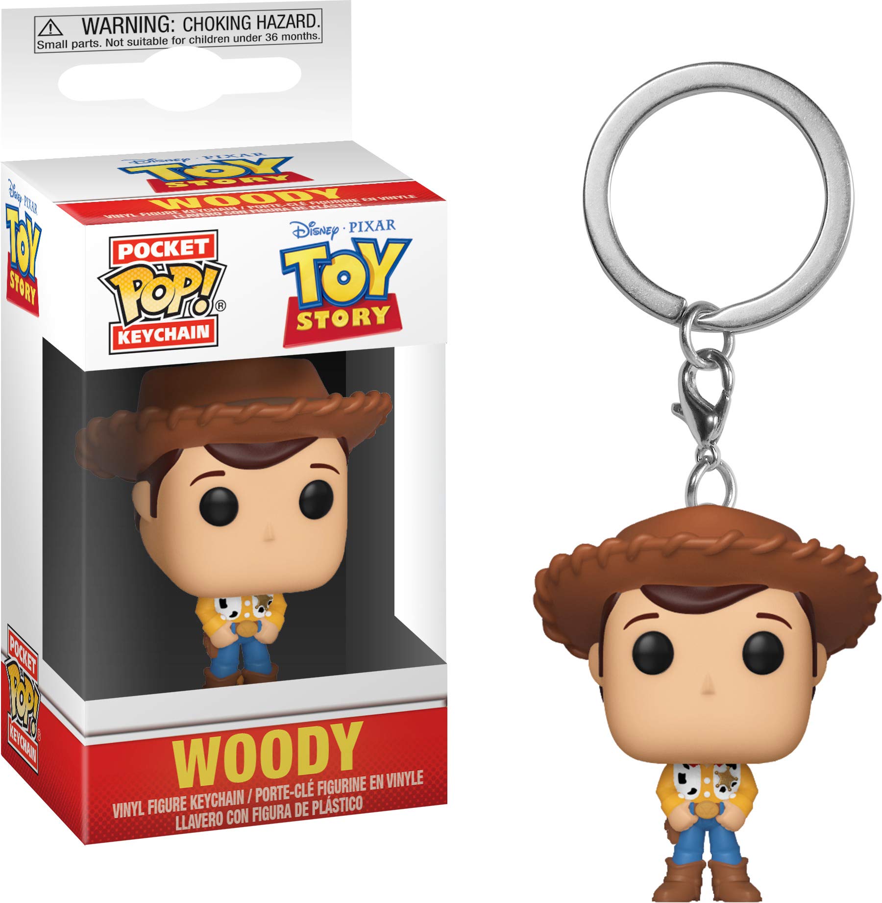Funko Pop Keychain - Toy Story Woody Collectible Figure | Cute Keychain for Backpacks, Gifts & Disney Fans