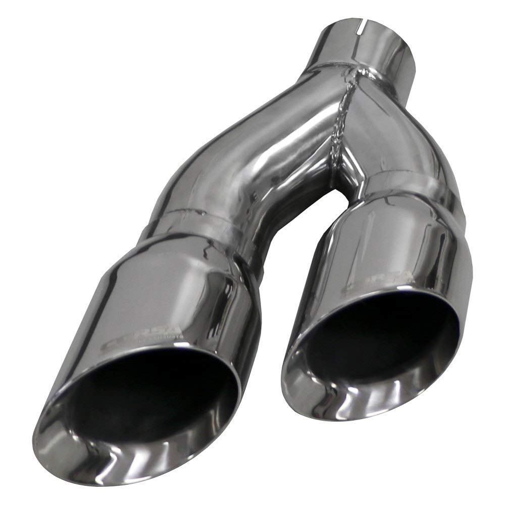 High-Performance Corsa 14031 Stainless Steel Exhaust Tips - Polished Finish, Universal Fit for Cars & Trucks - Upgrade Your Vehicle's Look & Sound for Street or Track Performance