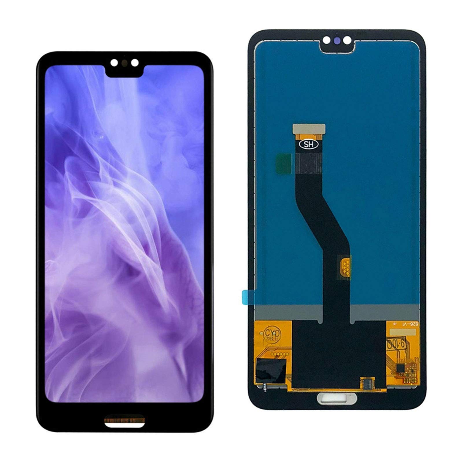 Huawei P20 Pro LCD Digitizer Touch Screen Replacement - Small Size No Fingerprint, Compatible with Huawei P20 Pro Display Assembly | Perfect for DIY Phone Repair & Screen Replacement Projects