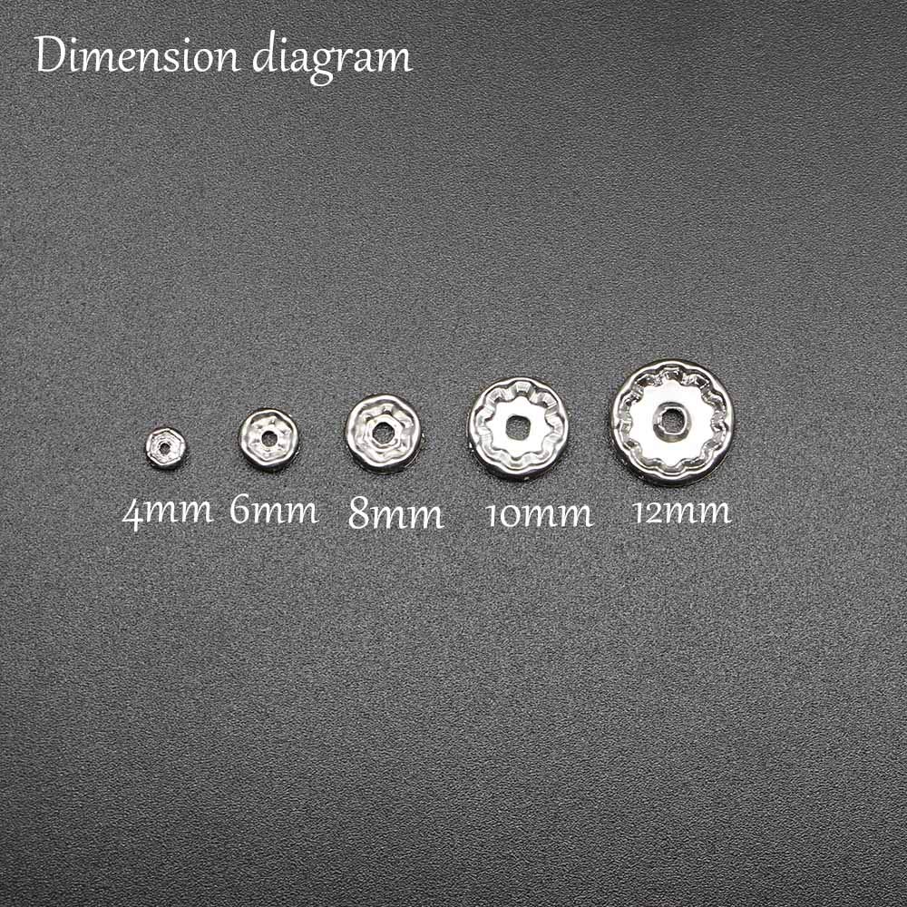 50pcs 4mm Blue Rhinestone Beads for Jewelry Making - Crystal Rondelle Spacer Beads DIY Bracelets & Necklaces - Perfect for Crafting, Wedding, Party Accessories (Blue, 4mm/0.16inch)