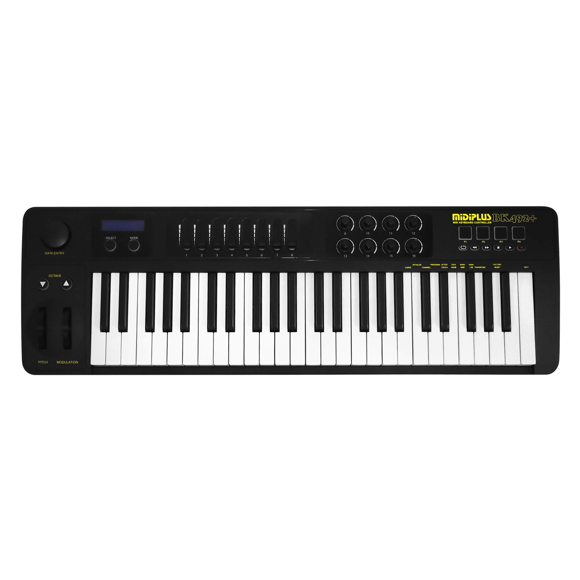 MIDIPLUS BK492+ 49-Key USB MIDI Keyboard Controller for Music Production, Recording & Live Performance - Perfect for Home Studio, DJs & Beginners