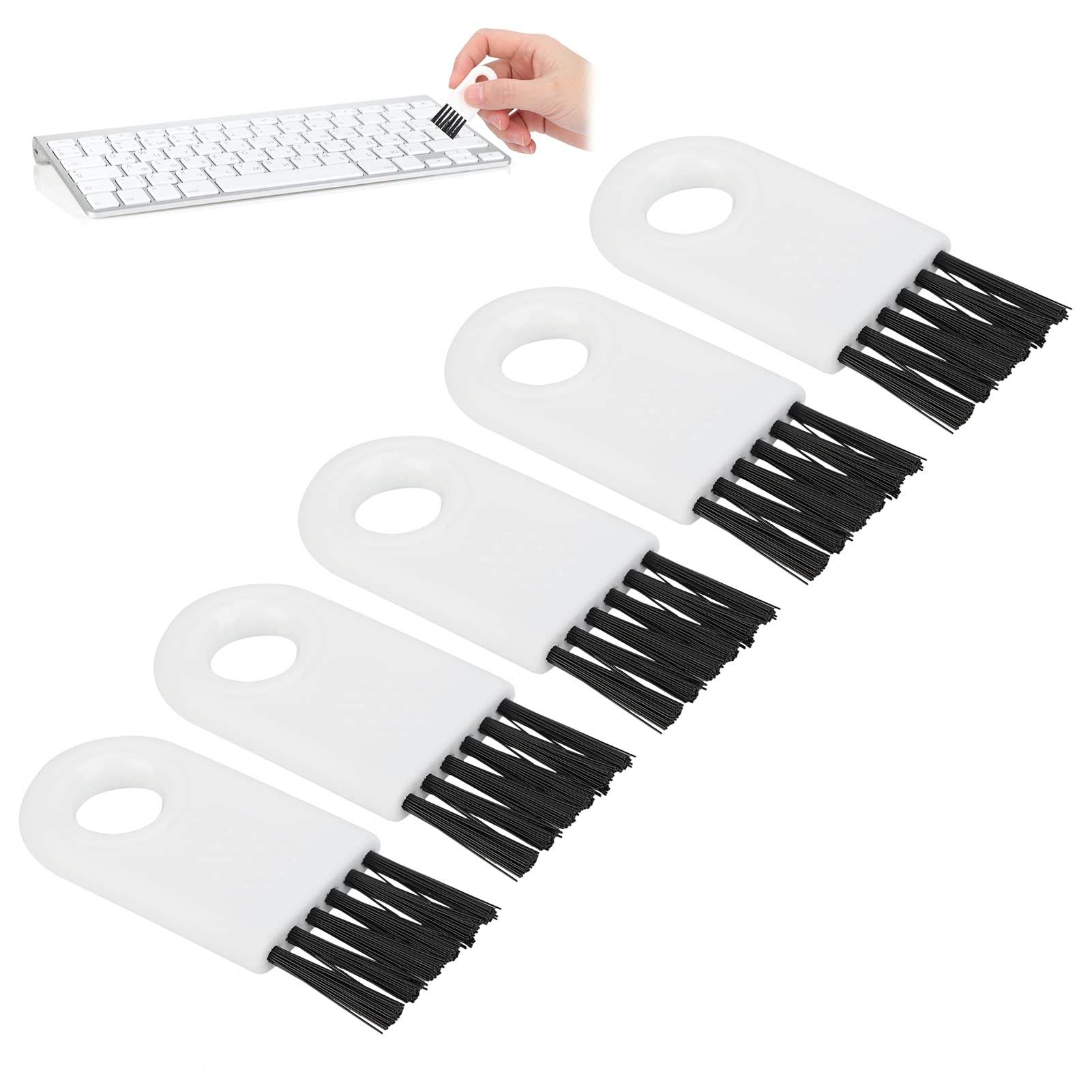 Premium Clipper Cleaning Brushes with PP Handle - Easy Hang Household Cleaning Brushes for Kitchen, Bathroom & Outdoor Use