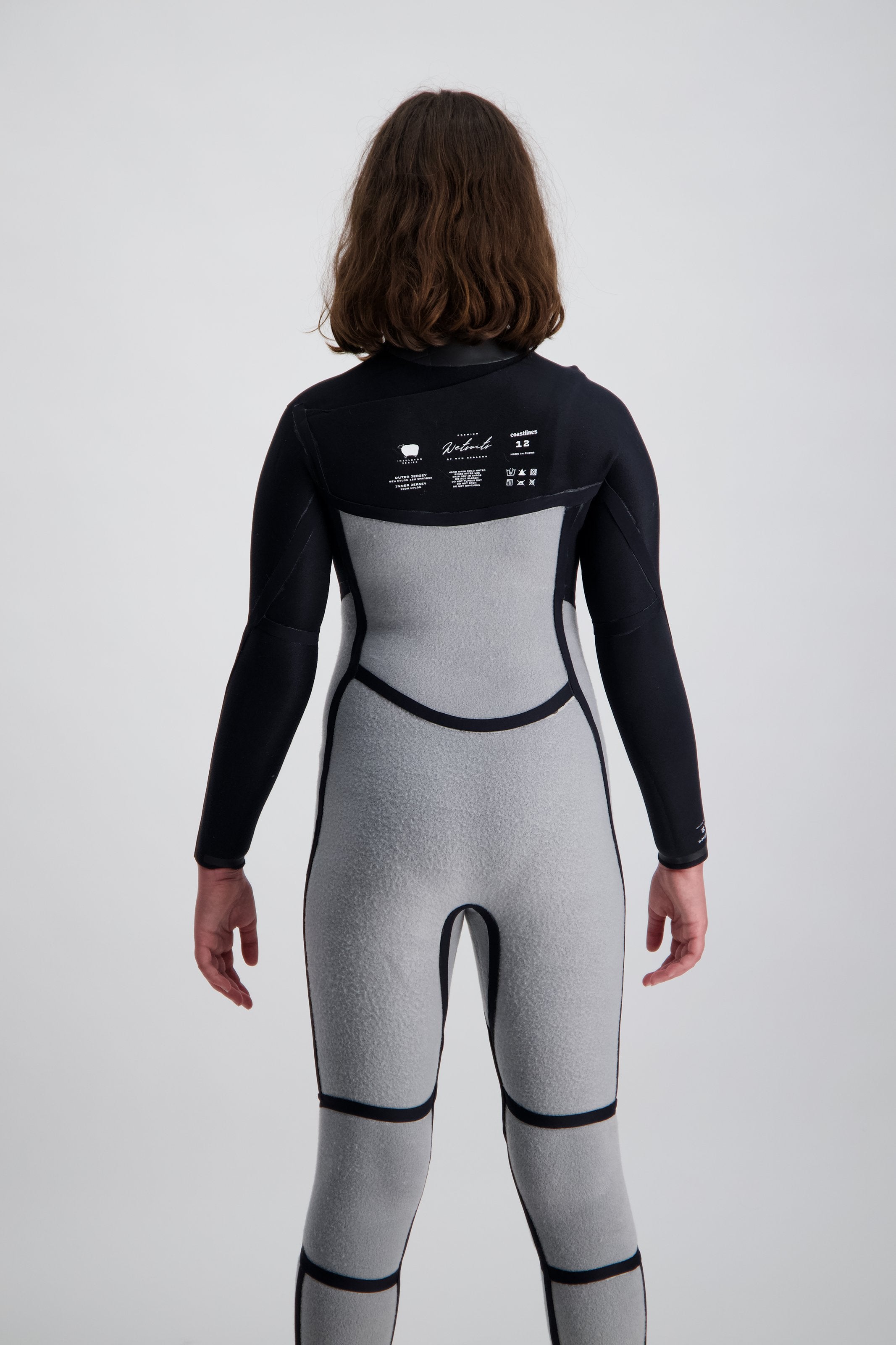 Premium Insulator Series Youth 4/3mm Chest Zip Wetsuit - Perfect for Surfing, Diving & Cold Water Sports