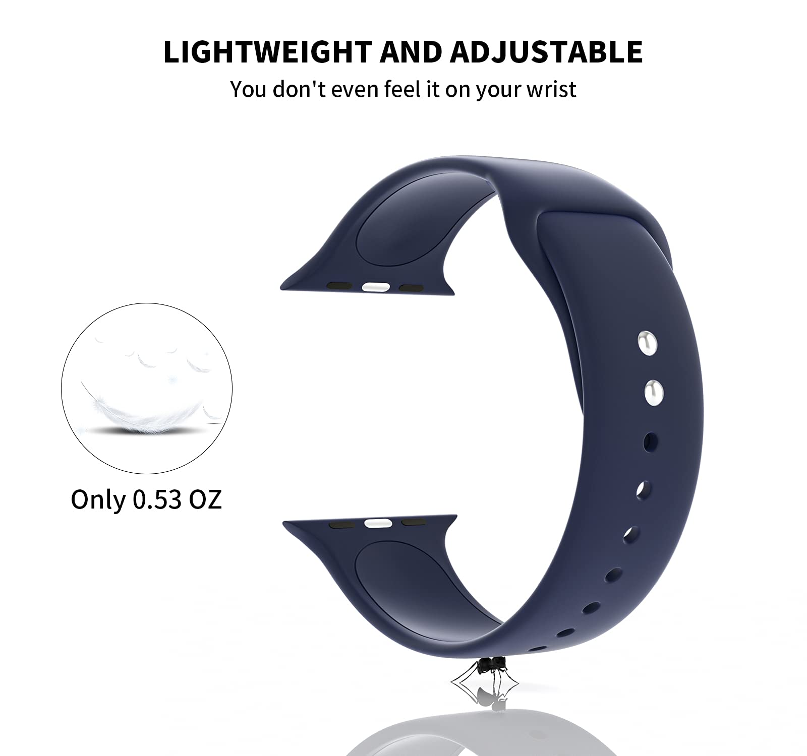 3 Pack Soft & Breathable Silicone Sport Bands Compatible with Apple Watch 38mm 40mm 41mm 42mm 44mm 45mm - Replacement Strap for iWatch Series SE/1/2/3/4/5/6/7/8 - Unisex Design with Secure Metal Buckles - Perfect for Workouts, Running & Everyday Wear