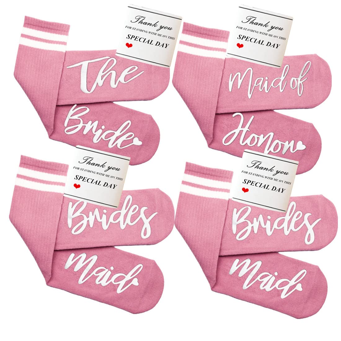 Bridesmaid Gifts - Fuzzy Socks for Bachelorette Party & Wedding Favors - Perfect for Engagement & Bridal Showers