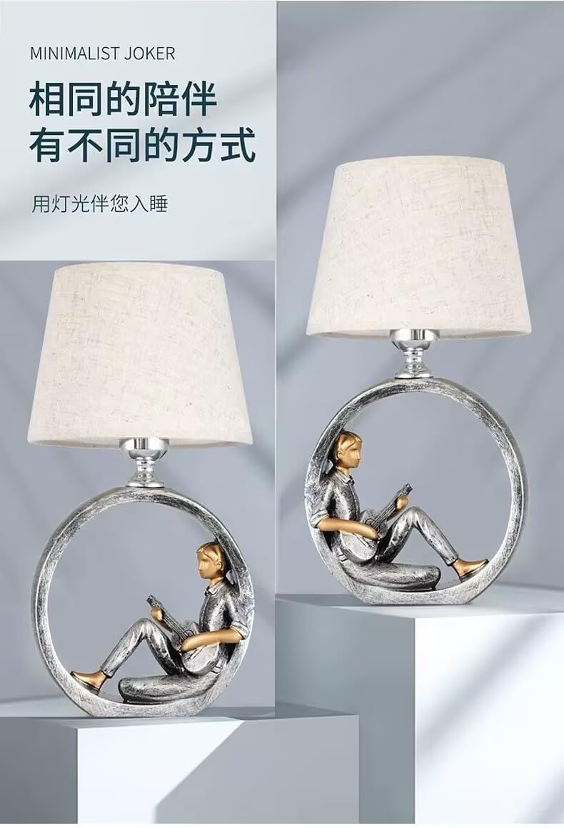 SUPERIORVZND Modern LED Table Lamp with Dimmer - Romantic Reading Light for Kids & Adults - Perfect for Bedroom, Study Room, Living Room & Hotel Decor